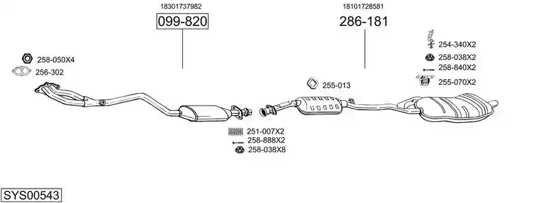 BOSAL SYS00543