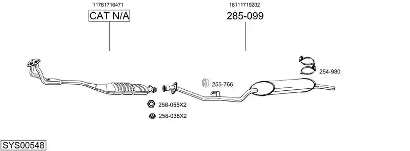 BOSAL SYS00548