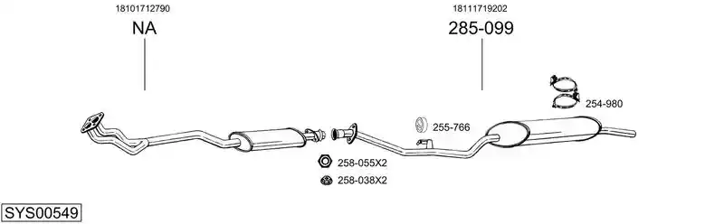 BOSAL SYS00549