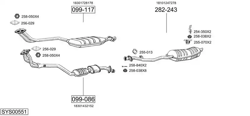 BOSAL SYS00551