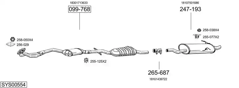 BOSAL SYS00554
