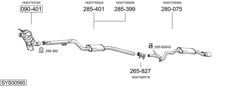 BOSAL SYS00560
