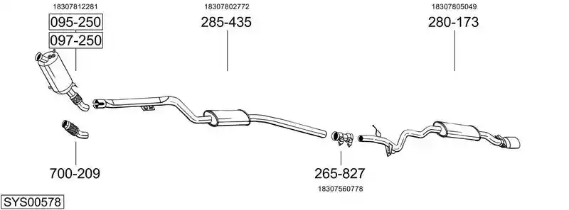 BOSAL SYS00578