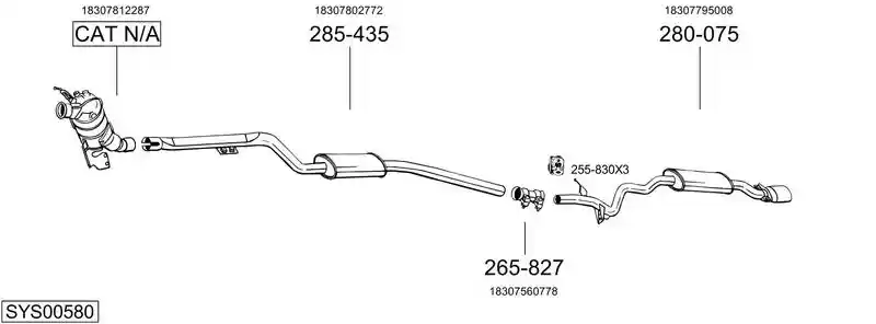 BOSAL SYS00580