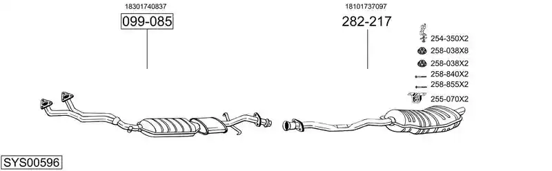 BOSAL SYS00596