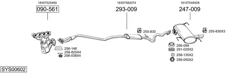 BOSAL SYS00602