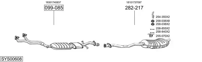 BOSAL SYS00608