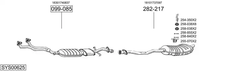 BOSAL SYS00625