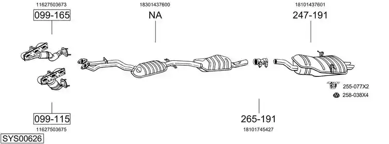 BOSAL SYS00626