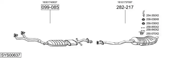 BOSAL SYS00637