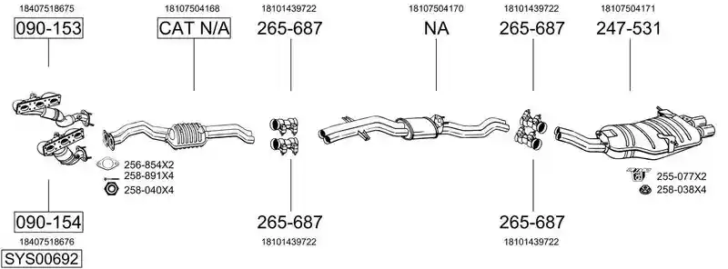 BOSAL SYS00692