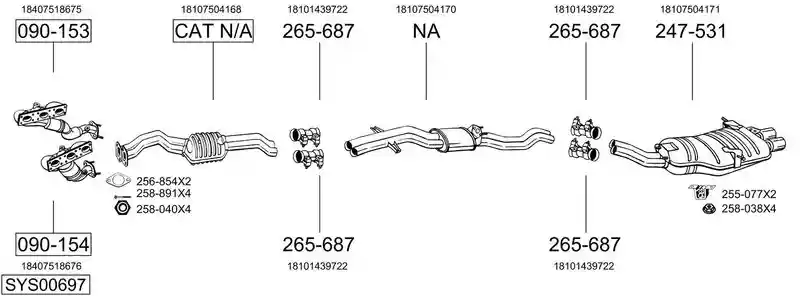 BOSAL SYS00697
