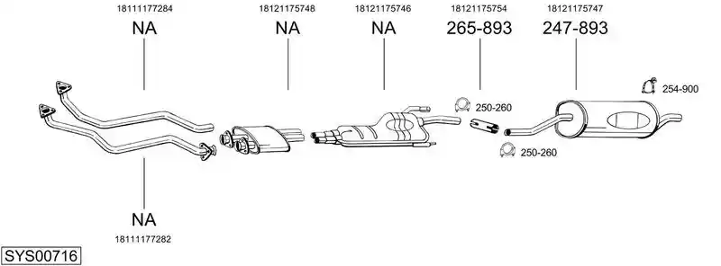 BOSAL SYS00716