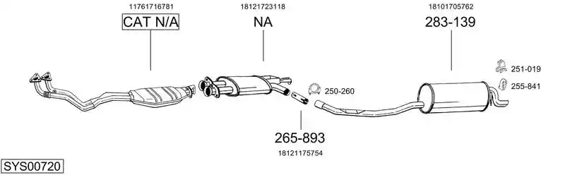 BOSAL SYS00720