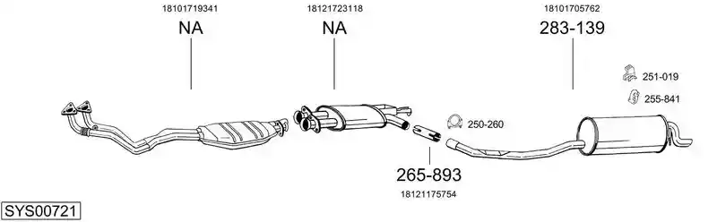 BOSAL SYS00721