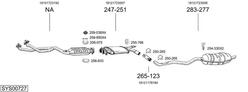 BOSAL SYS00727
