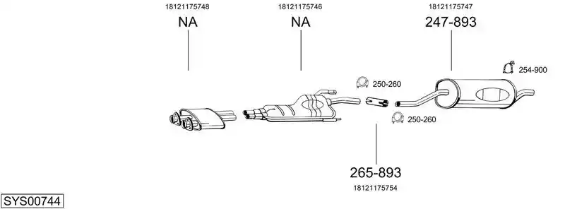 BOSAL SYS00744