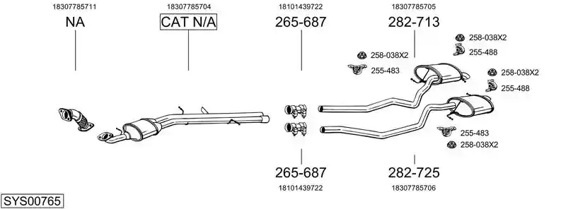 BOSAL SYS00765