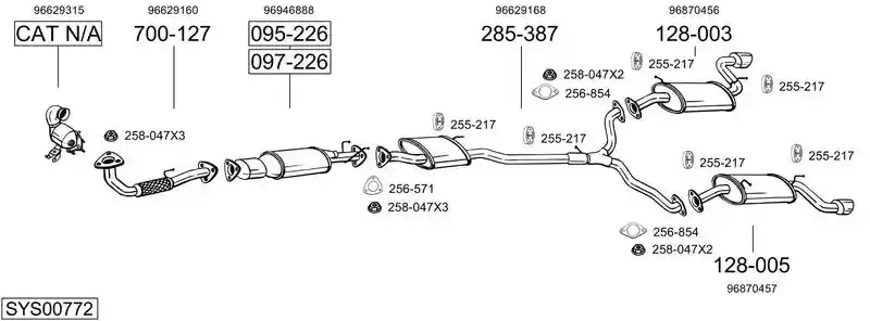 BOSAL SYS00772
