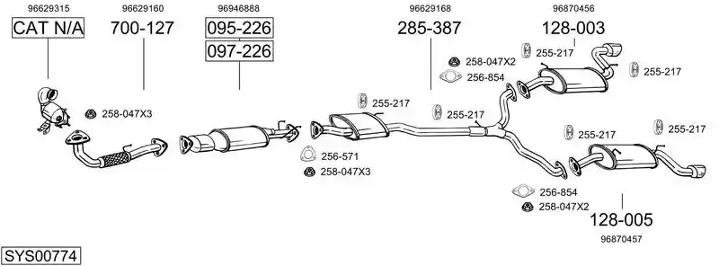 BOSAL SYS00774