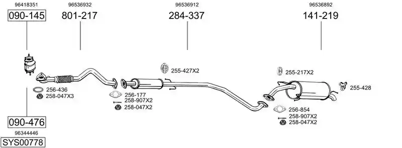 BOSAL SYS00778