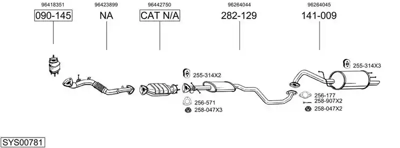 BOSAL SYS00781