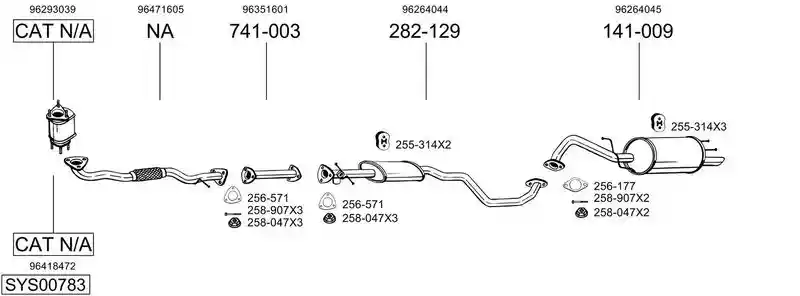 BOSAL SYS00783