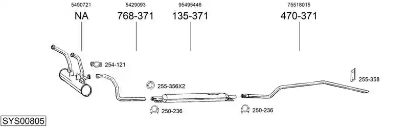 BOSAL SYS00805