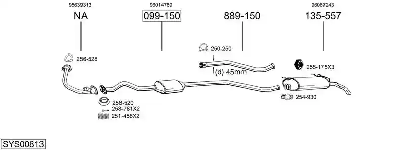 BOSAL SYS00813