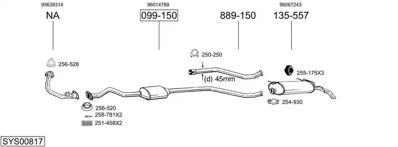 BOSAL SYS00817