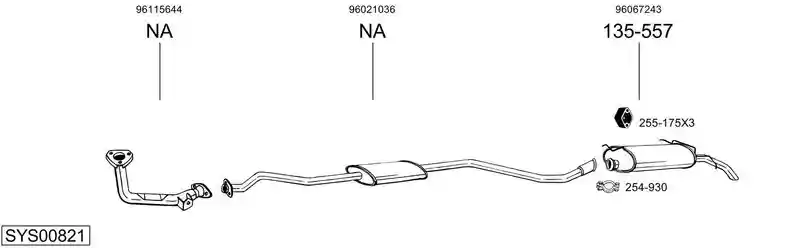 BOSAL SYS00821
