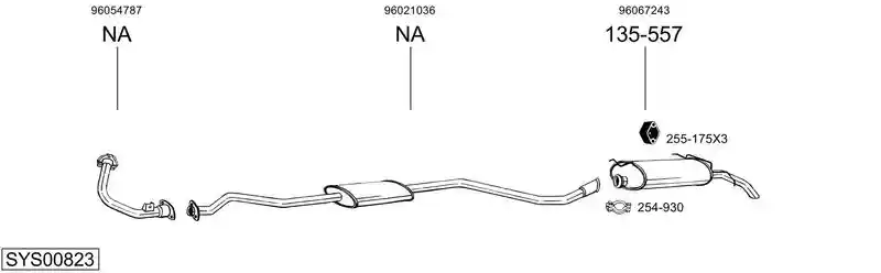 BOSAL SYS00823