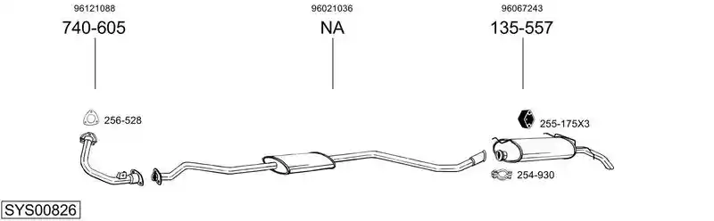 BOSAL SYS00826