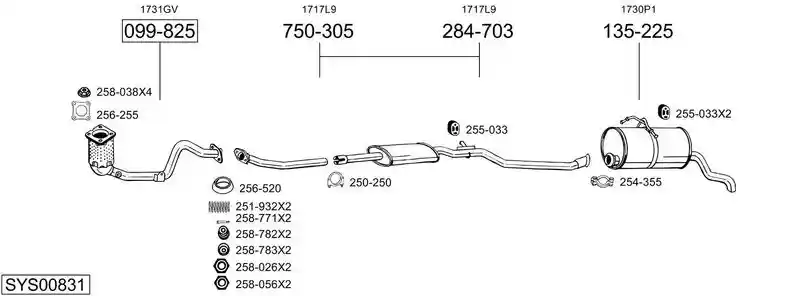 BOSAL SYS00831