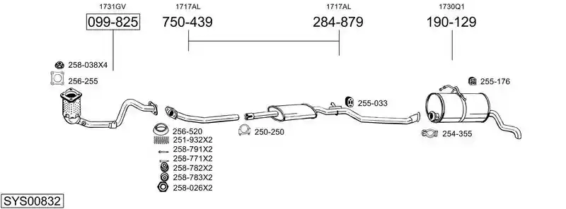 BOSAL SYS00832