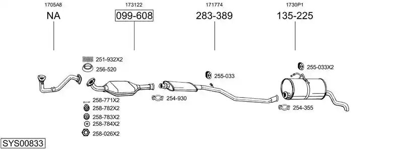 BOSAL SYS00833