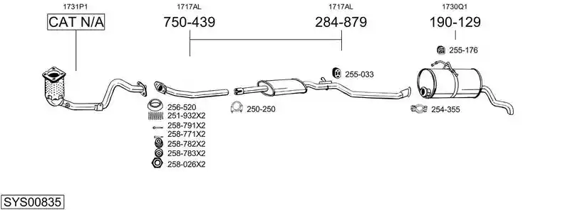 BOSAL SYS00835