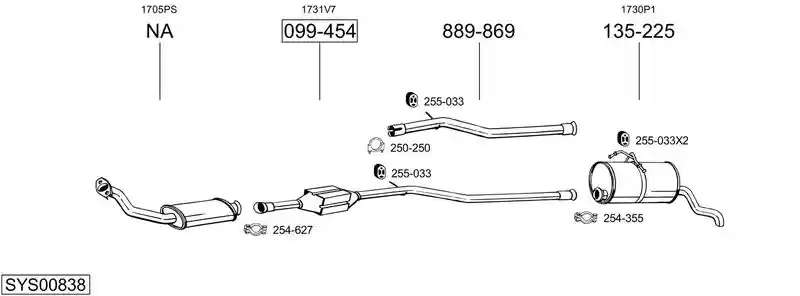 BOSAL SYS00838