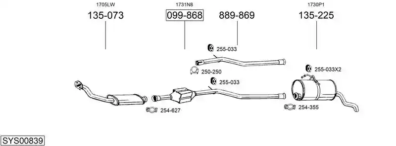 BOSAL SYS00839