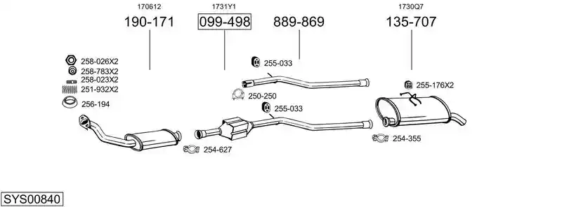 BOSAL SYS00840