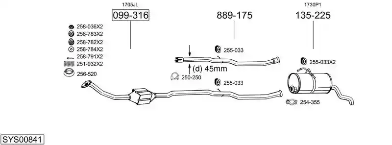 BOSAL SYS00841