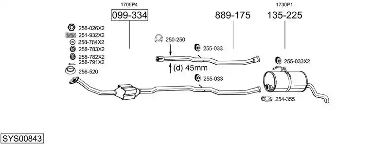 BOSAL SYS00843