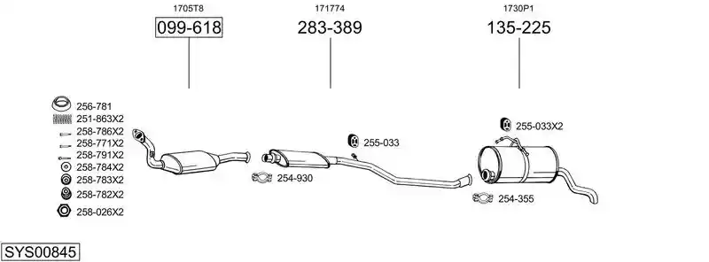 BOSAL SYS00845