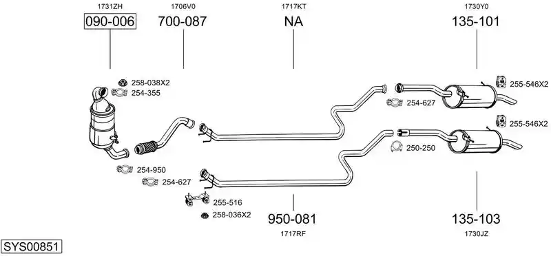 BOSAL SYS00851