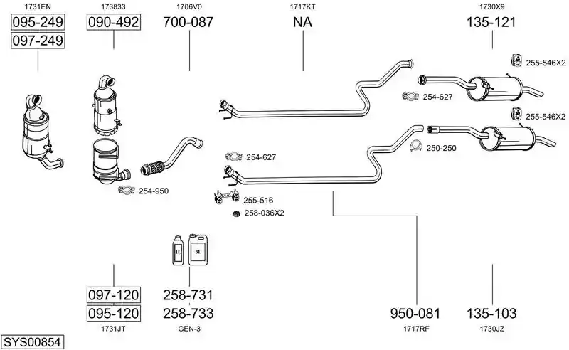 BOSAL SYS00854