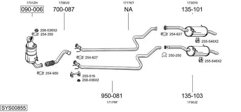 BOSAL SYS00855