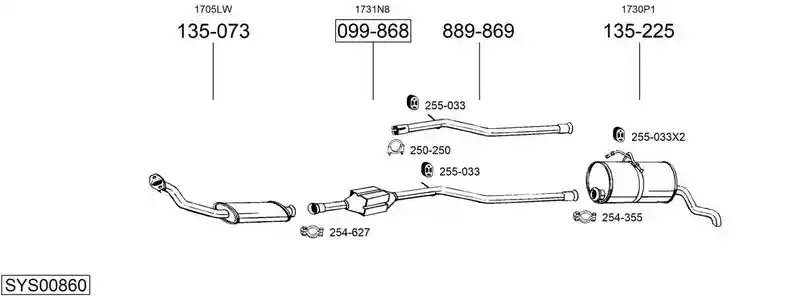 BOSAL SYS00860