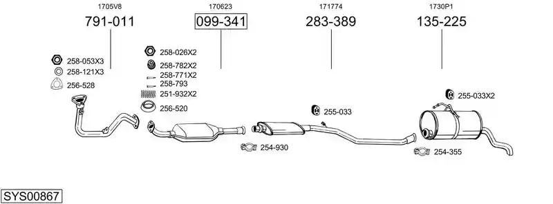 BOSAL SYS00867