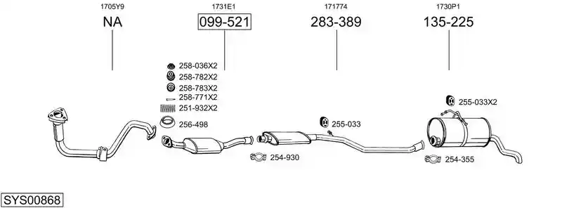 BOSAL SYS00868