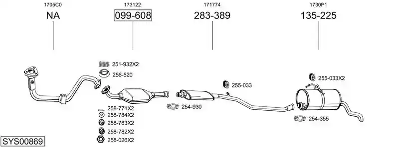 BOSAL SYS00869